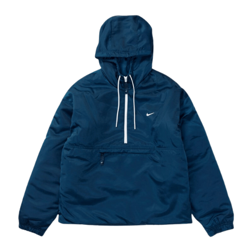 Nike Solo Swoosh Satin Anorak Jacket Valerian Blue